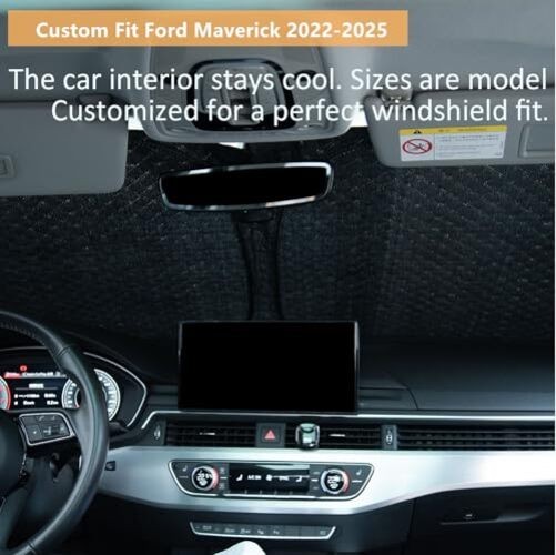 5 Layers Thick Car Windshield Sun Shade for Ford For Maverick 2022-2026 gallery