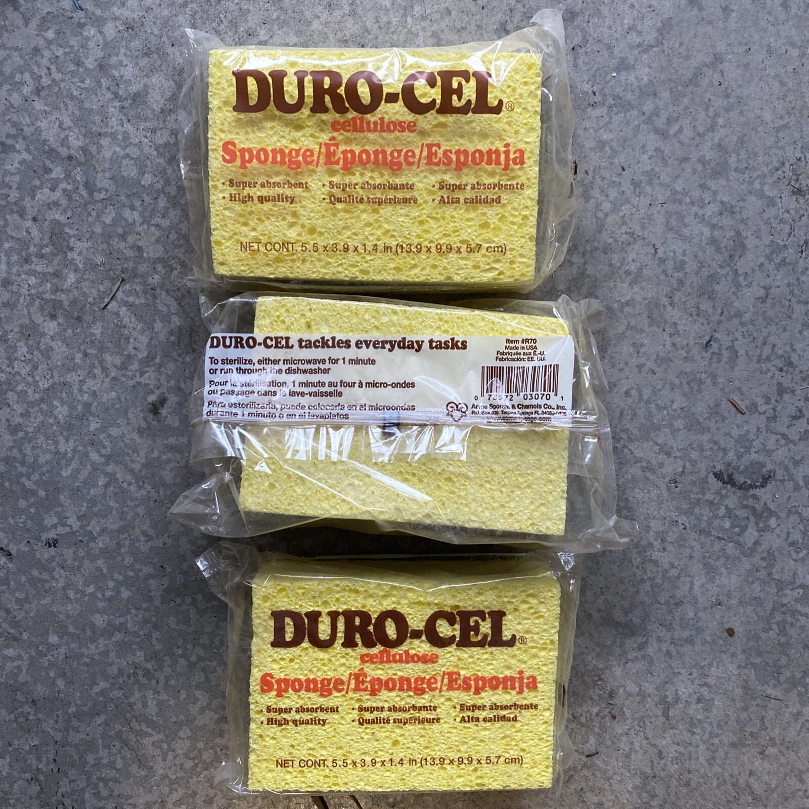 3 - DURO-CEL CELLULOSE SPONGE - Item #R70 Super Absorbent - NEW gallery