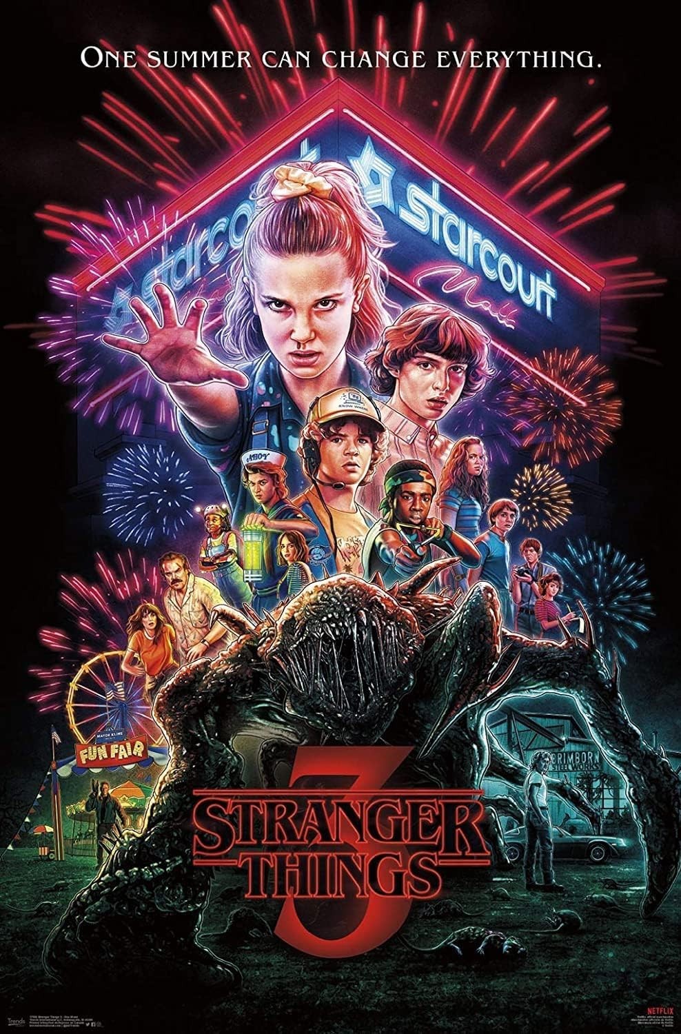 Poster - Stranger Things Season 3 Cover Sheet 24x36" NEW 55385 gallery