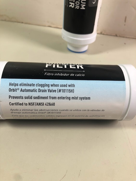 Orbit 2 Pack Universal Inline Calcium Inhibitor Misting Filter 10109W gallery