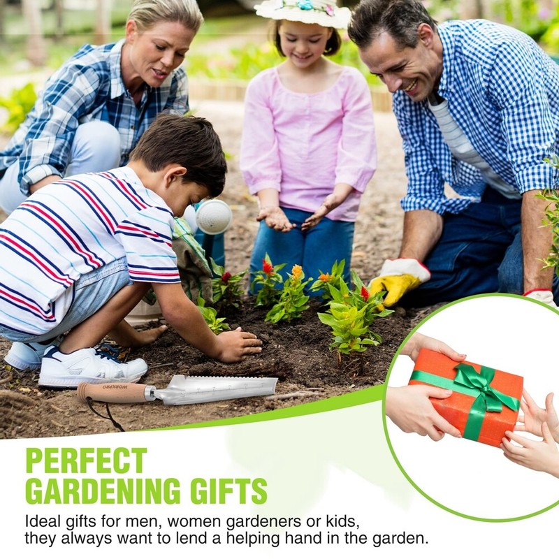 WORKPRO 12.5" Weeder Puller Tool 4-in-1 Garden Trowel Hori Hori Garden Knife NEW gallery