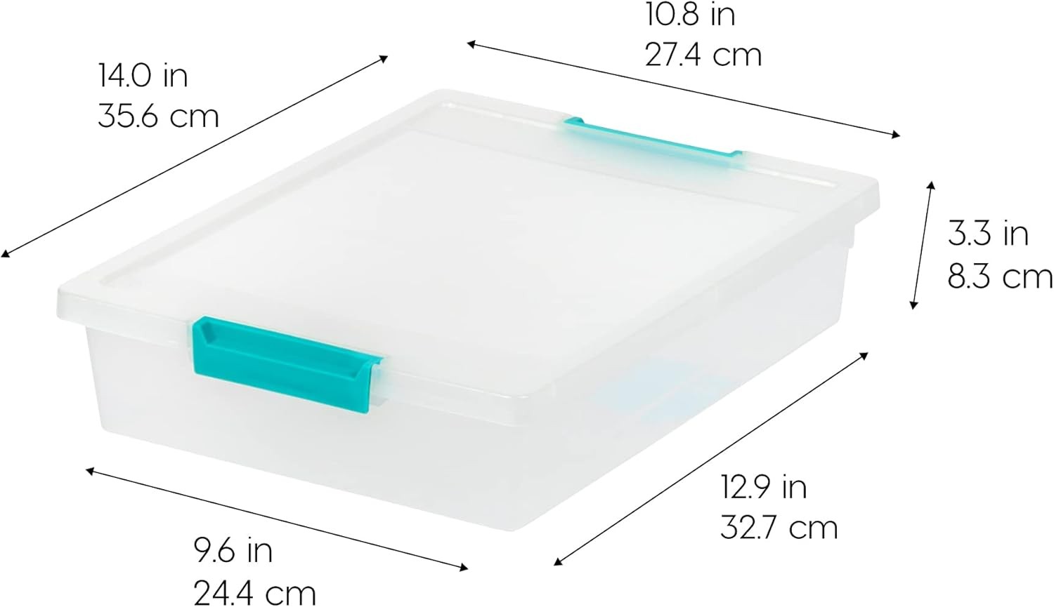 Stackable Plastic Storage Bins Craft Organizer Containers With Latching Lids gallery