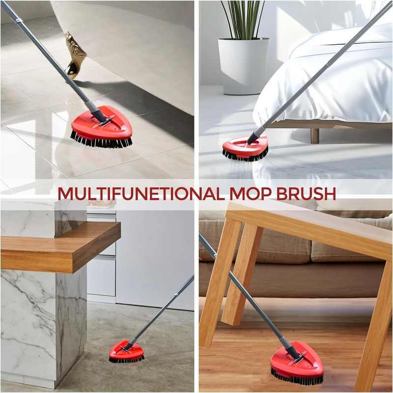 Scrub Brush, 2 Pack Spin Mop Scrub Brush Head Compatible for O Cedar Easywring gallery
