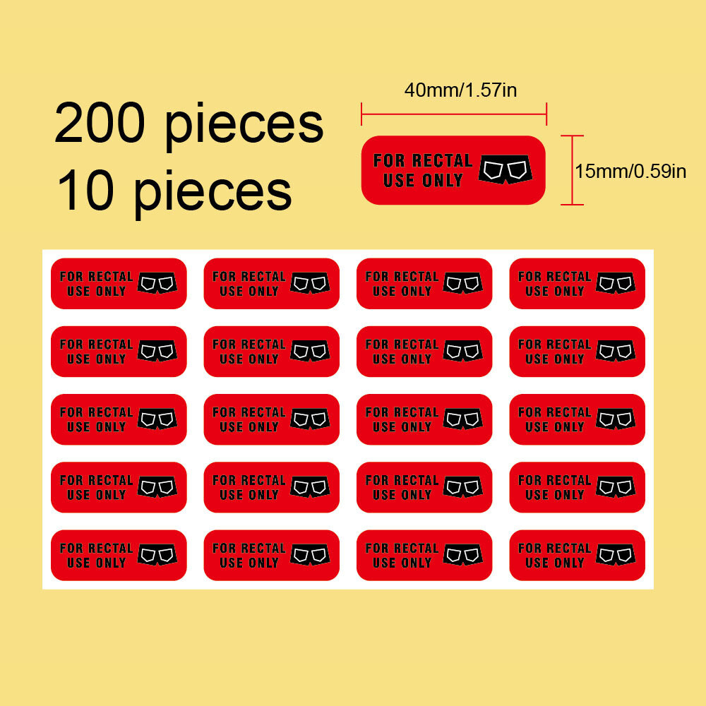200 "For Rectal Use Only" Stickers Joke Decal Sticker（US STOCKS） gallery