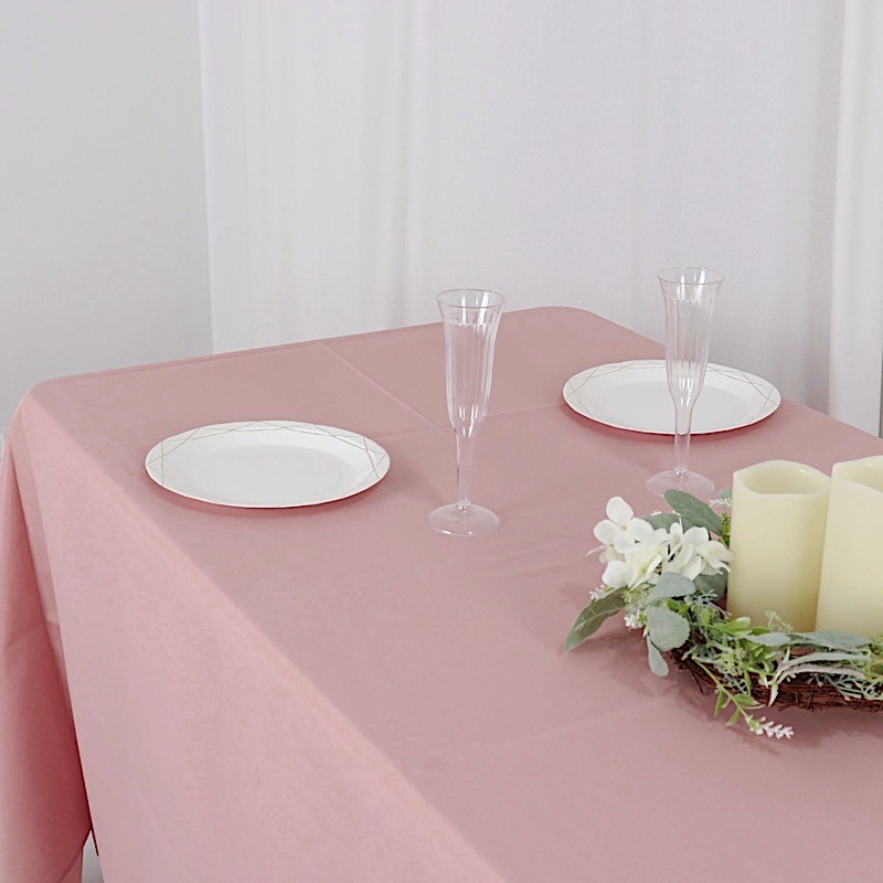 Dusty Rose 72x120 RECTANGLE POLYESTER TABLECLOTH Wedding Catering Dinner gallery