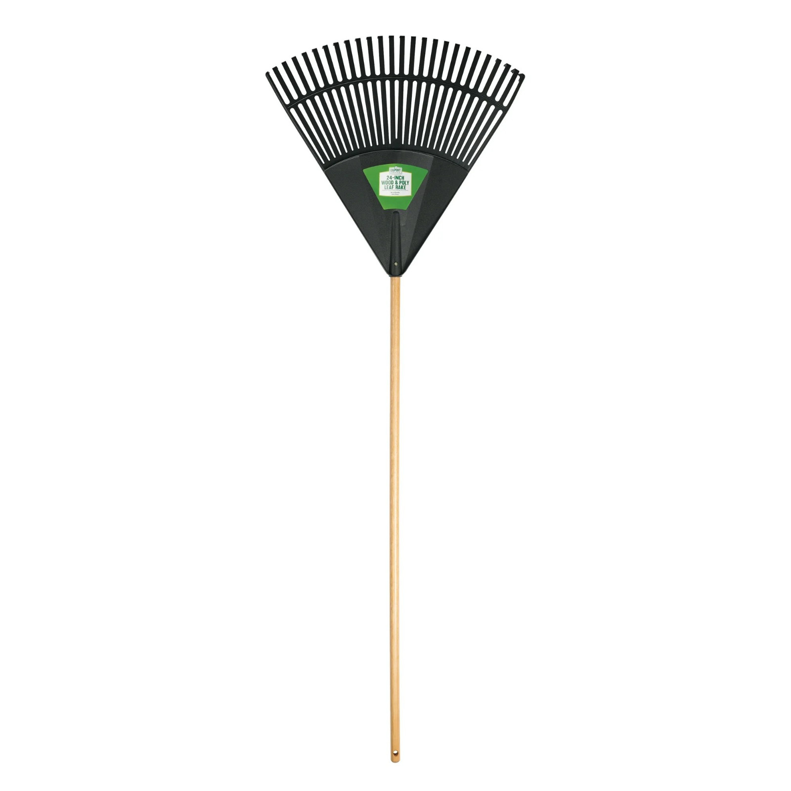 Expert Gardener 24-Inch Leaf Rake with Durable Wood Handle and Poly Head gallery