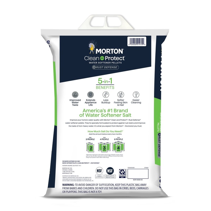 Clean and Protect Plus Rust Defense Water Softener Salt Pellets,40lbFastdelivery gallery