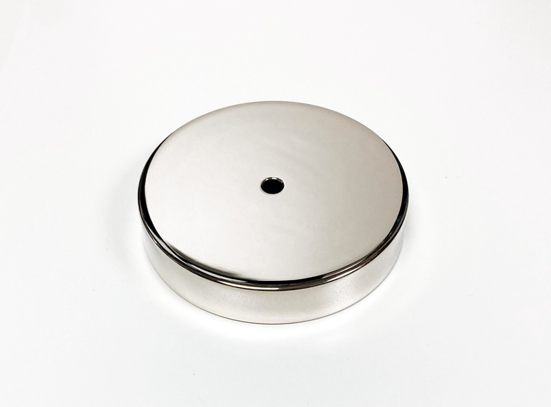 Lamp Parts-Solid Brass LAMP BASES-Round- 5",6",7" OR 8" Diam. 2 Finishes (1 Pc.) gallery