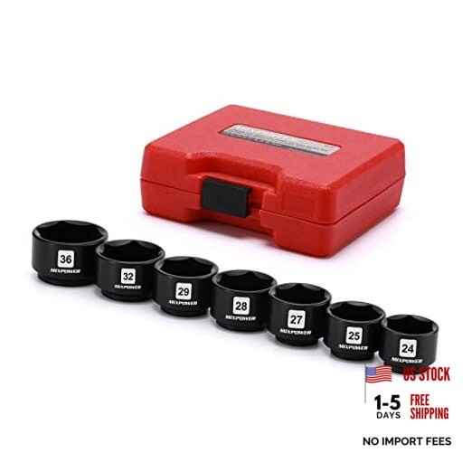 7-Piece 3/8" Drive Oil Filter Socket Set - 24mm, 25mm - Low Profile gallery