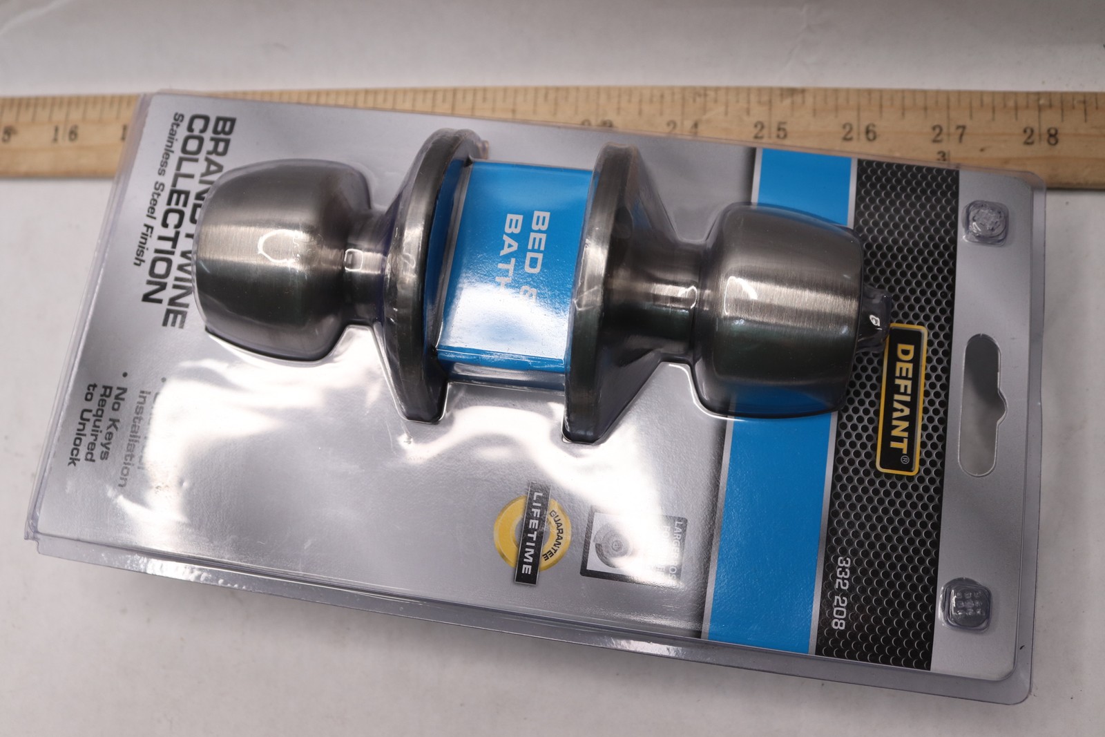 Defiant Brandywinde Collection Bed & Bath Door Knob Stainless Steel Finish gallery