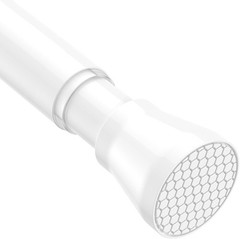 Tension Curtain Rod Adjustable Spring Tension Rods for Windows 28 to 48 Inch, No