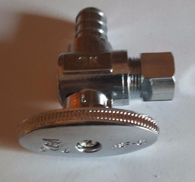 40 Pcs. 1/2" Pex X 3/8"OD Comp. Angle Valve, Lead Free Brass, Pex Angle Valve gallery