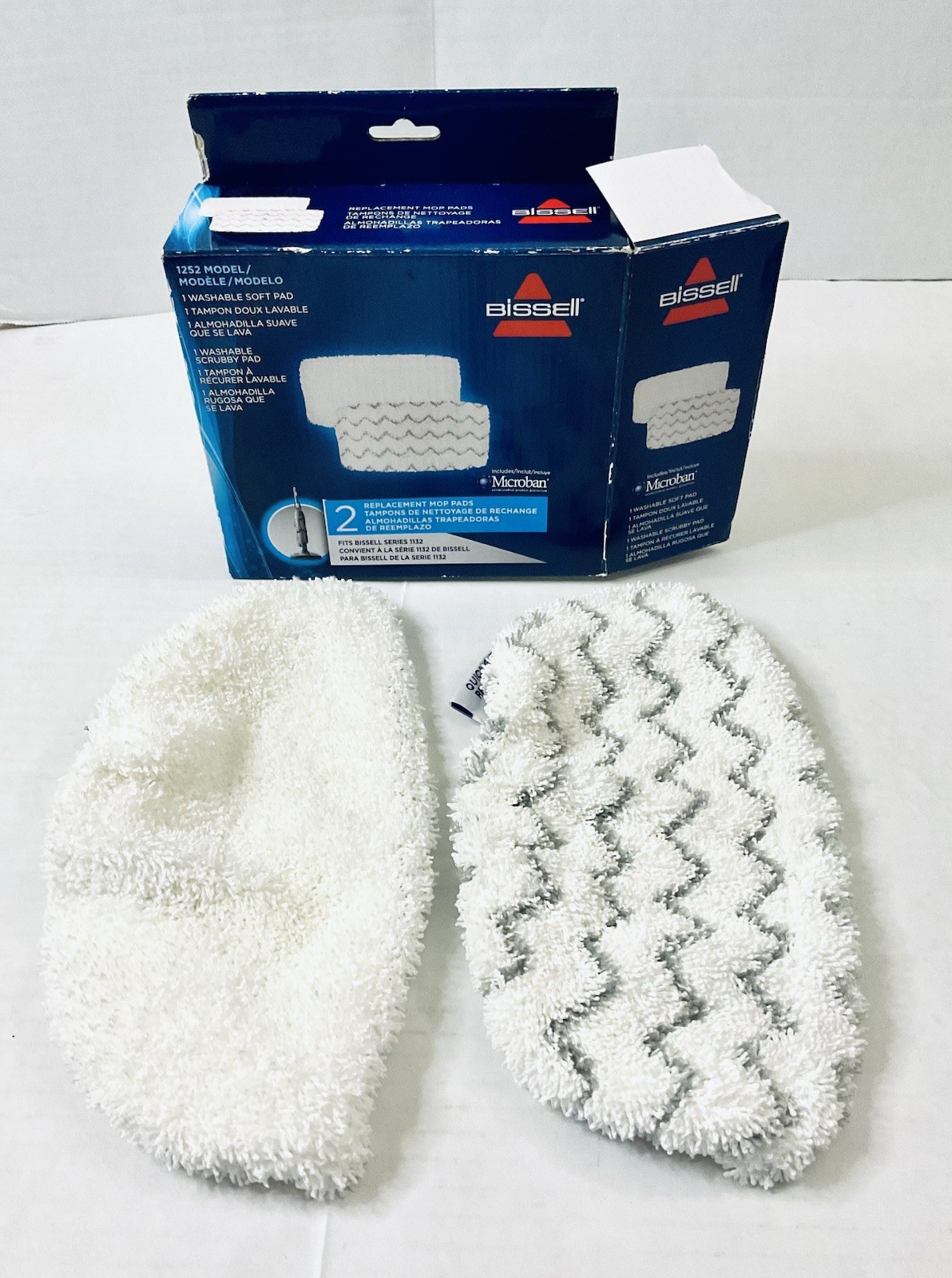 BISSELL REPLACEMENT MOP PADS FOR SERIES 1132 SOFT PAD & SCRUBBY PAD #1252 gallery
