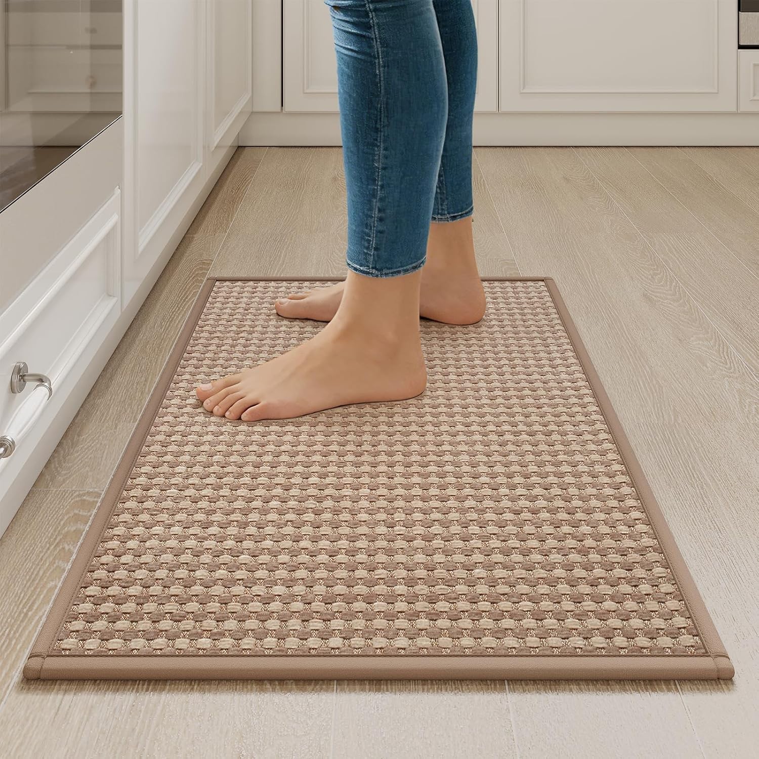 Kitchen Rugs Mat Non Slip Washable, Super Absorbent Kitchen Mats for Floor, R... gallery