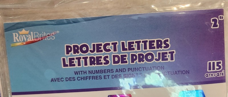 2 Pack Project Letters 2" With Number & Punctuation ( Metallic Rainbow) Stickers gallery
