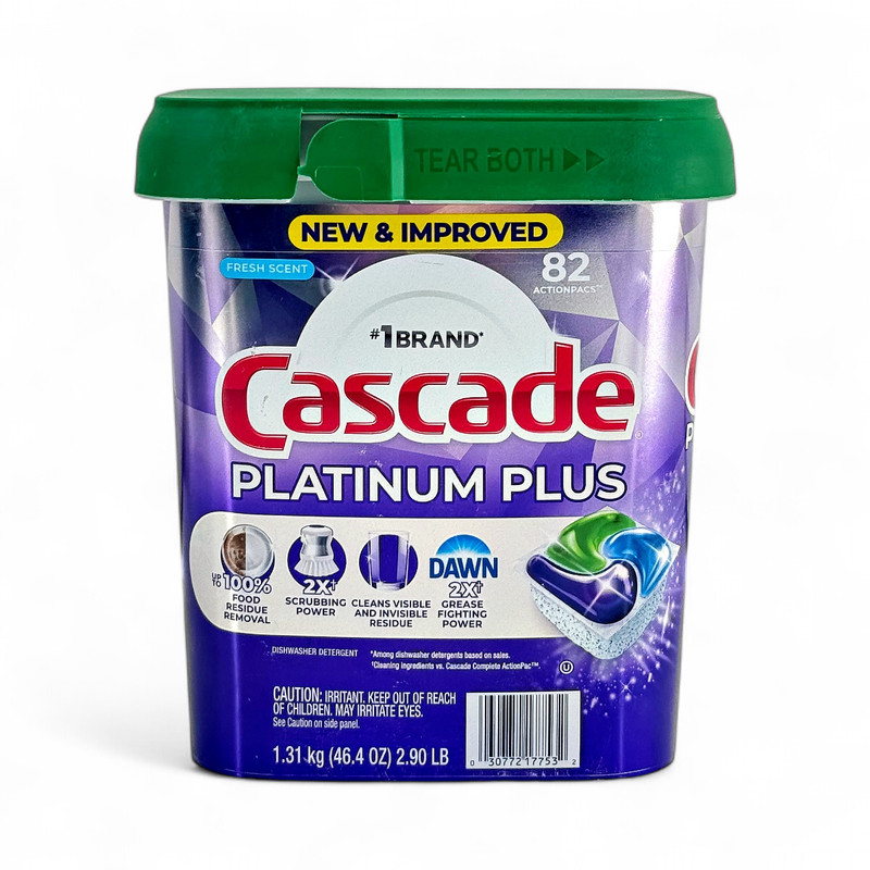 Cascade Platinum Plus Dishwasher Detergent Actionpacs Fresh Scent - 82 Count gallery