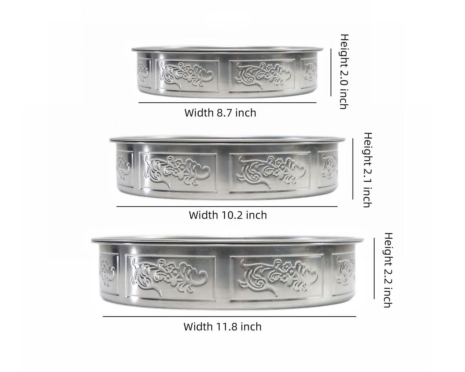 Stainless Steel Tea Tray Traditional Chinese Gongfu Serving Clouds Copper Coins gallery