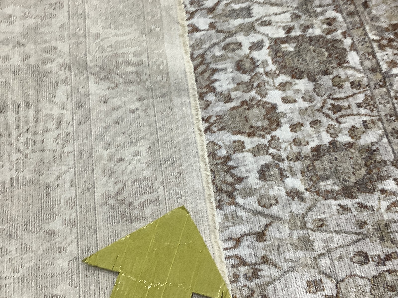 CREAM / LBROWN 5'-0" x 7'-0" Back Stain Rug Reduced Price 1172685384 ILLB702C-57 gallery