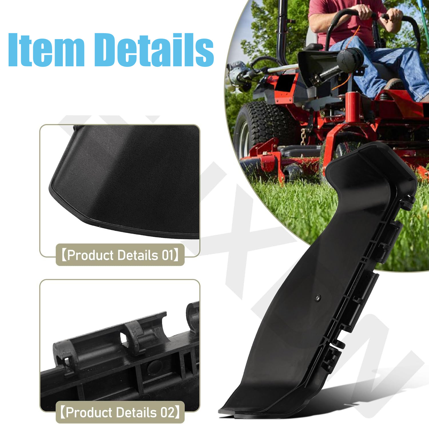 RPLS# 631-04070C FOR MTD FOR CUB CADET DISCHARGE CHUTE DEFLECTOR 48" 50" 54" W gallery