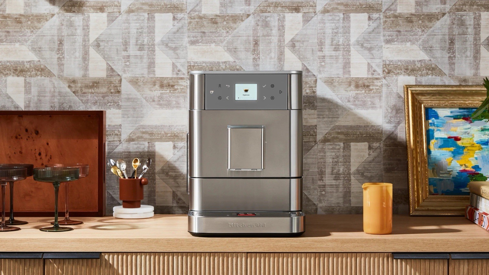 KitchenAid KF6 Fully-Automatic Espresso/Latte Machine w/ Built-In Grinder gallery