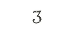 Deltana RN4-3U10B 4″ Numbers; Solid Brass; Oil Rubbed Bronze Finish