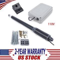 110V Automatic Single Swing Gate Opener Heavy Duty DC Motor W/ Remote Control