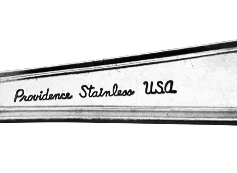 Providence ELEGANCE Stainless Silverware Geometric Glossy Flatware Dinner Fork gallery