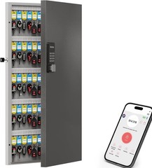 WeHere 120 Key Lock Box Wall Mount, APP 120 keys(smart), Black