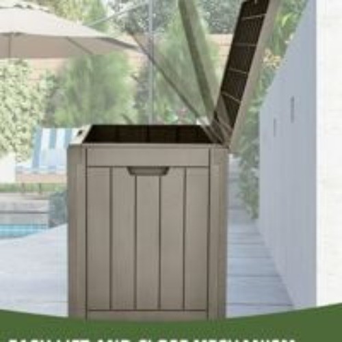 30 Gallon Deck Boxes 2 Pack, Waterproof Outdoor Storage Box for Cushions gallery