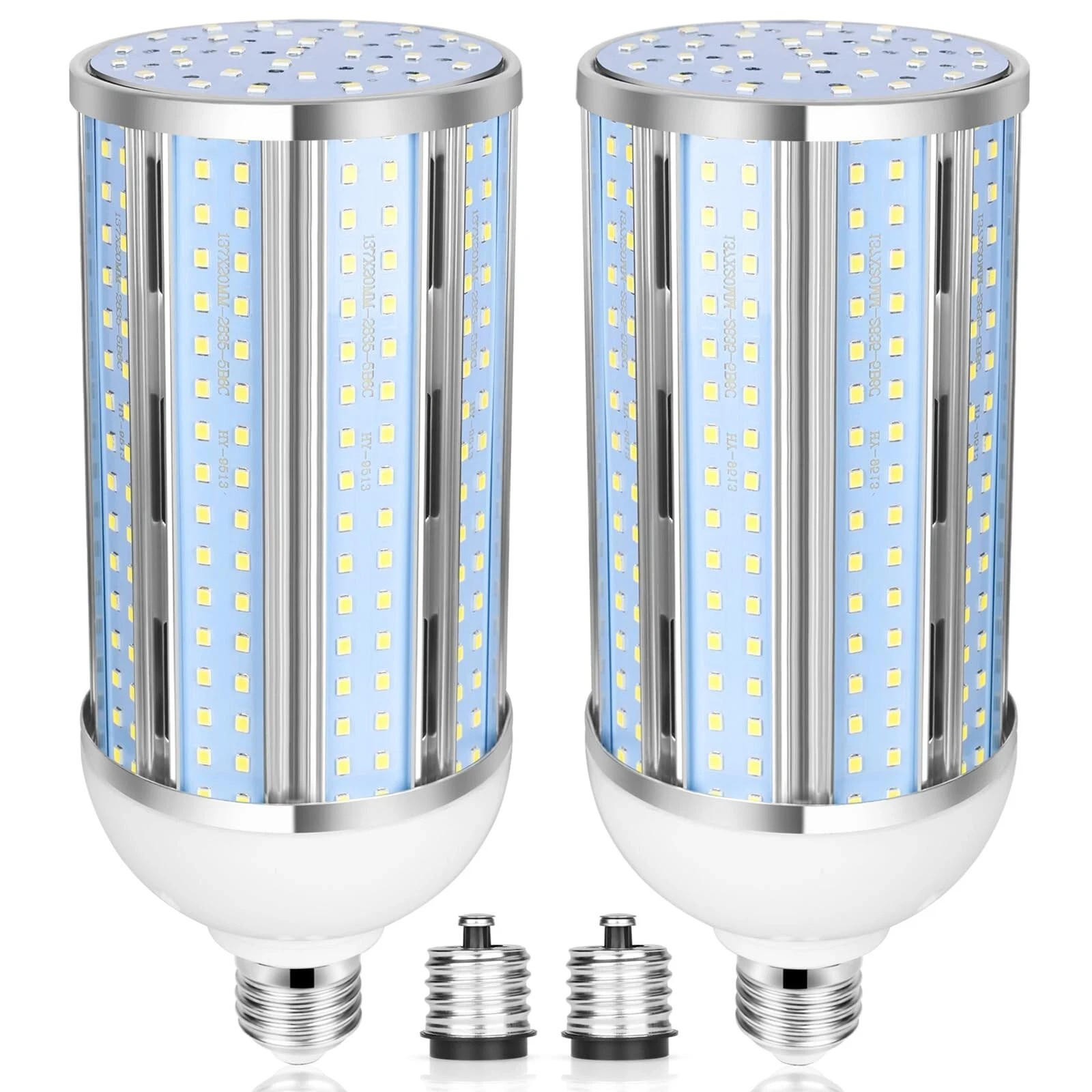 2 Pack 1000W Equivalent 100W LED Corn Bulb, 10000 Lumen 5000K Daylight White ... gallery
