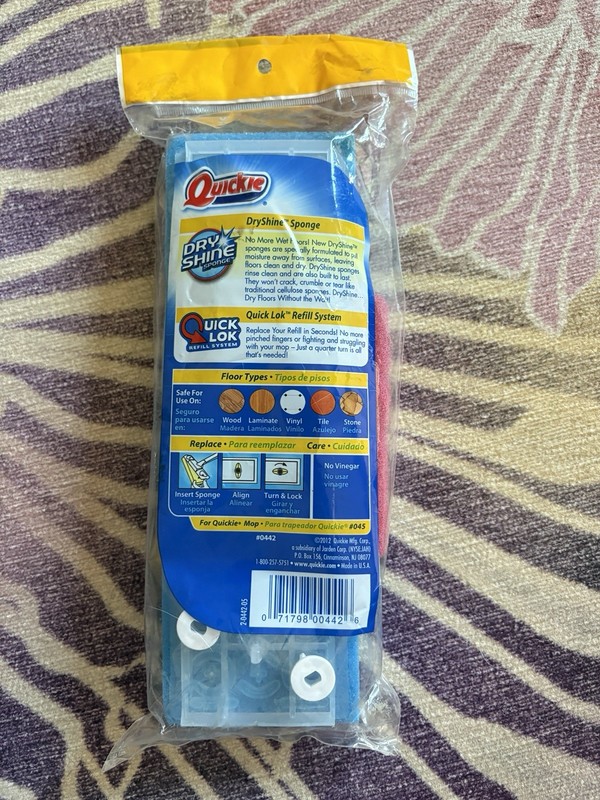Quickie Automatic Sponge Mop Refill Type S For #045 Mops Blue New NOS Sealed gallery