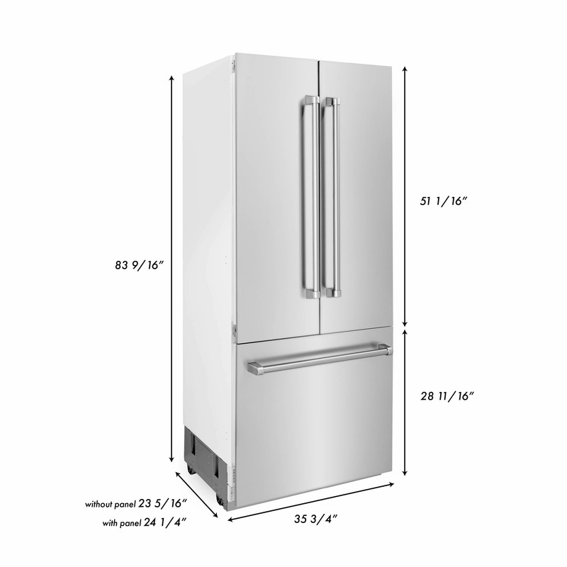 ZLINE NEW 36" PANEL READY REFRIGERATOR ICE WATER (PANELS NOT INCLUDED) RBIV-36 gallery