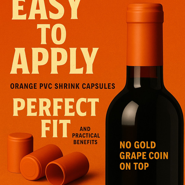 LD Carlson Orange PVC Shrink Capsules (Bag Of 30) gallery