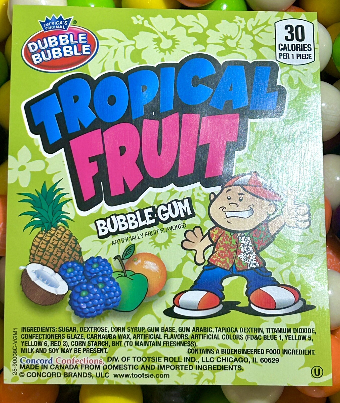 Double Bubble Gumballs One Inch Candy Bulk 1LB 2LB 3LB 4LB 5LB Tropical Fruit gallery