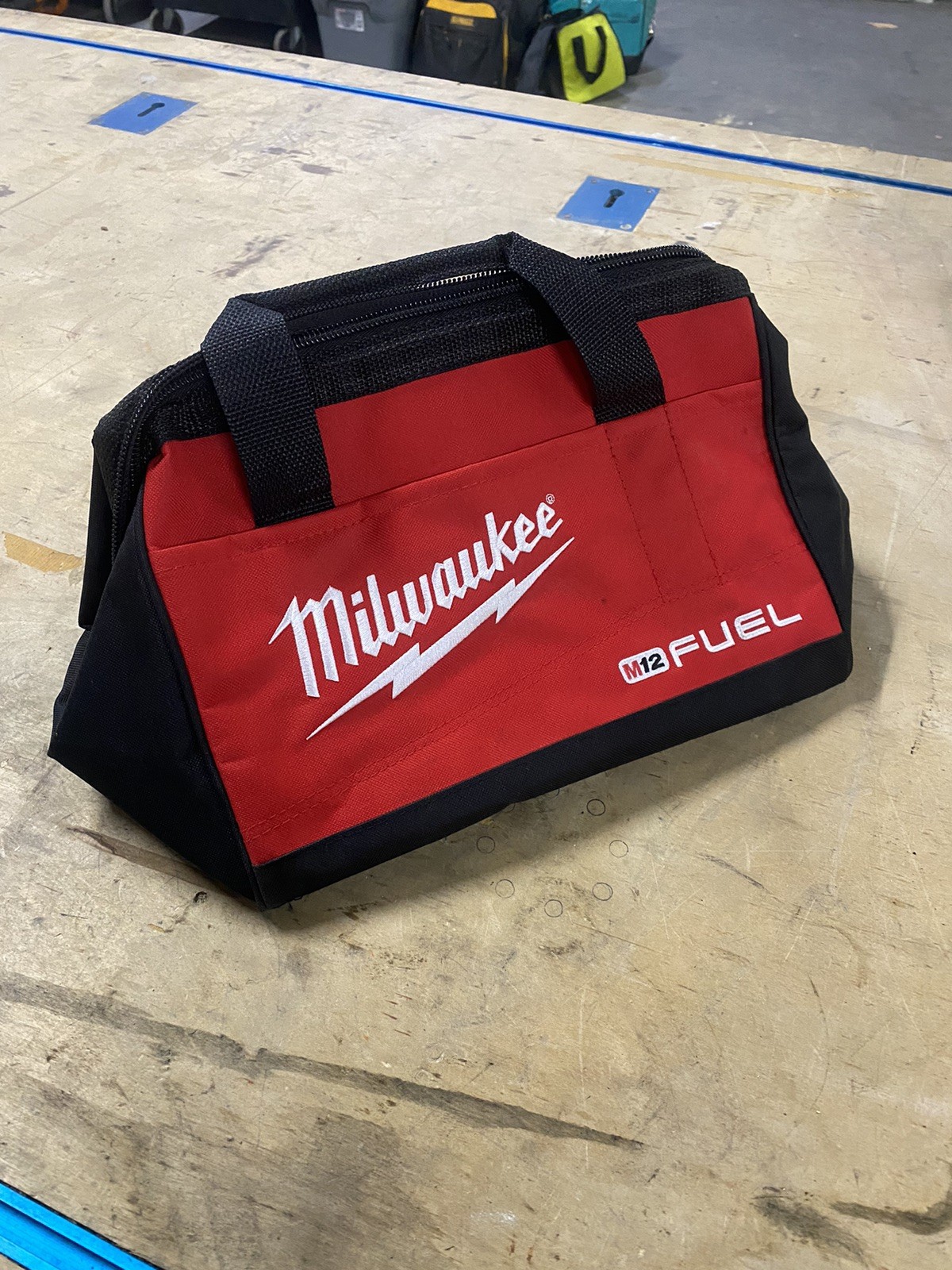 Milwaukee Canvas Tool Bag Fuel M12 13"L x 9"W x 10"H Heavy Duty Contractors gallery