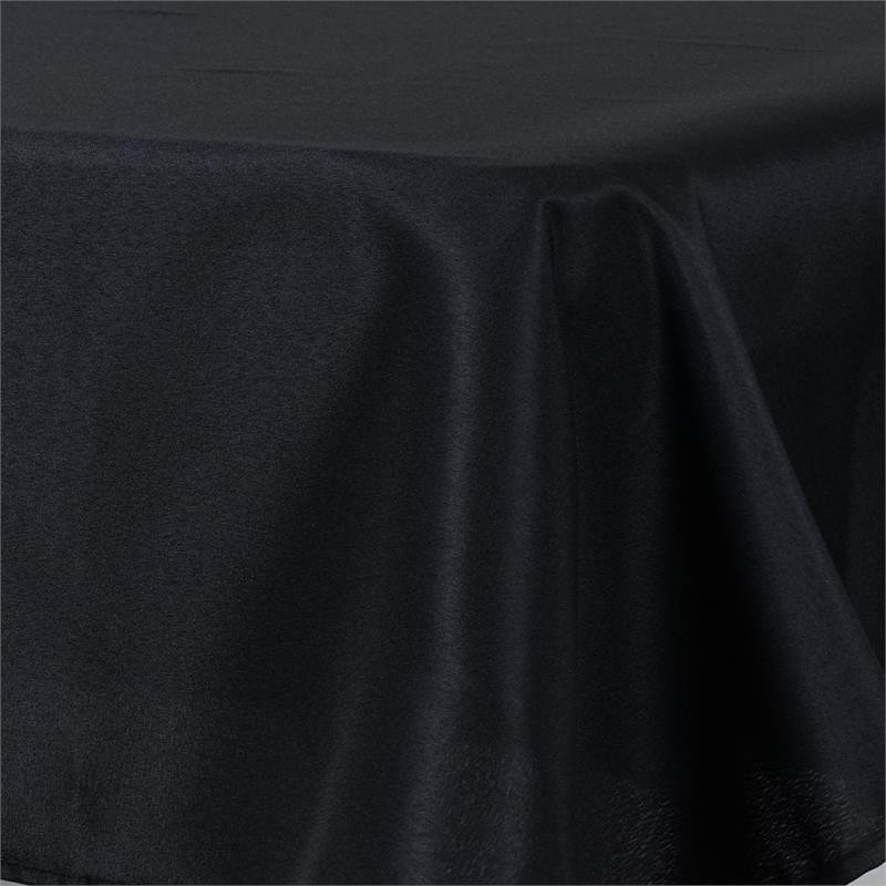 72x120" Black PREMIUM RECTANGLE Polyester TABLECLOTH Catering Linens Home SALE gallery