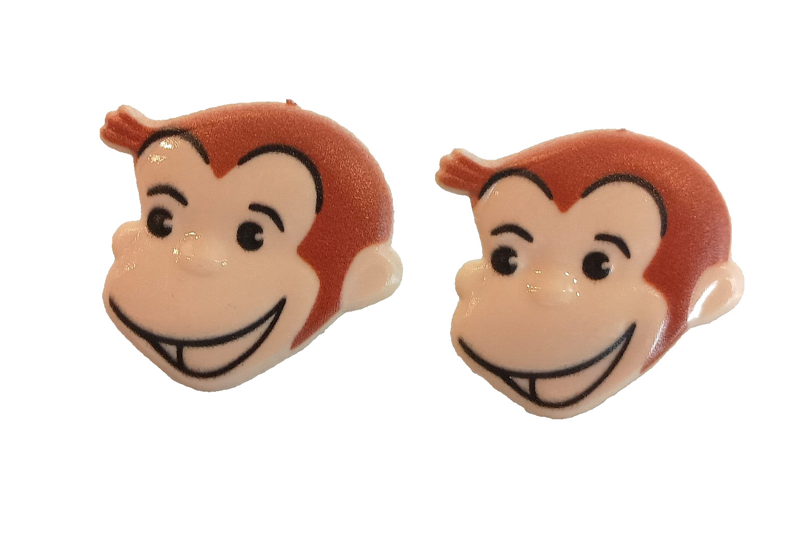 Curious George DecoPac Plastic Toy Ring Set of 2 New NOS 2020s gallery