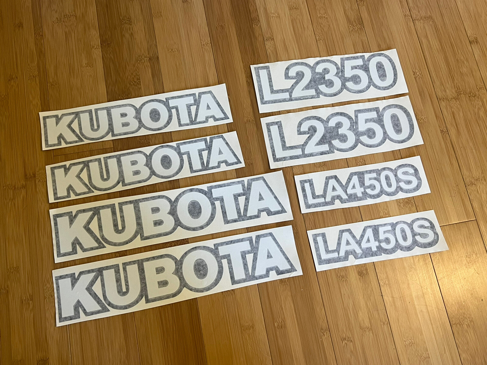 KUBOTA - L2350 TRACTOR & LA450S Loader DECAL STICKER Kit - (complete Set) gallery