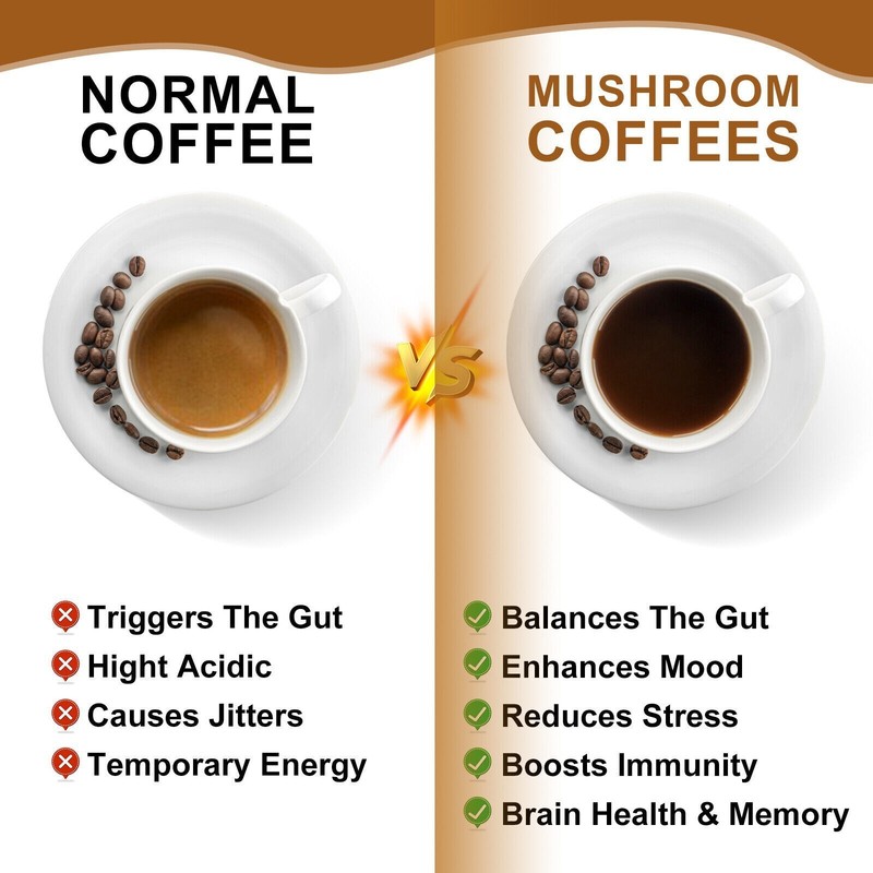 2 Pack Mushroom Coffee 100% Authentic USA FREE SHIPPING Organic 396g Per pack gallery