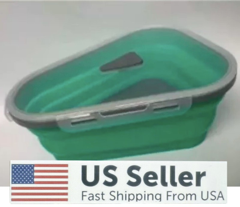 Pizza Storage Container Box Foldable Triangular Reusable Pack Container Multiuse gallery