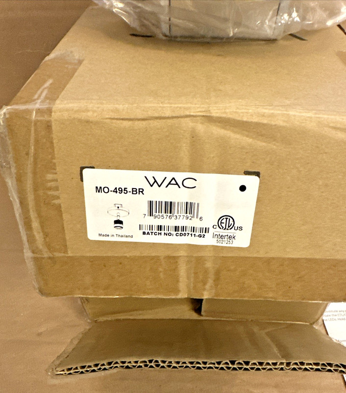 WAC Lighting MO-495-BR Display Lighting Brushed Brass 9 watt LED Spot Light gallery