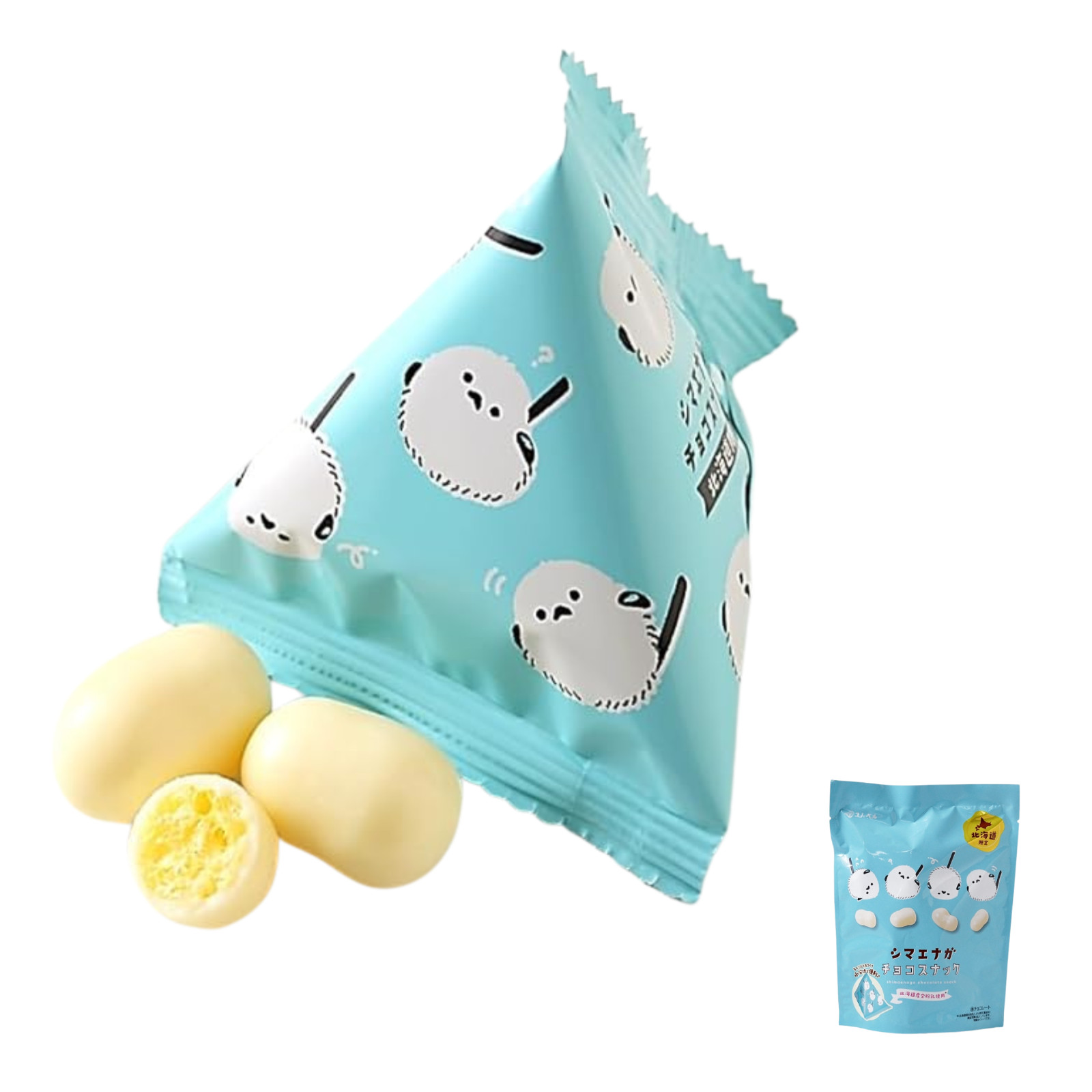 Shimaenaga Chocolate Snacks White Chocolate 54g(9g×6 bags) ×4 F/S Japan Hokkaido gallery