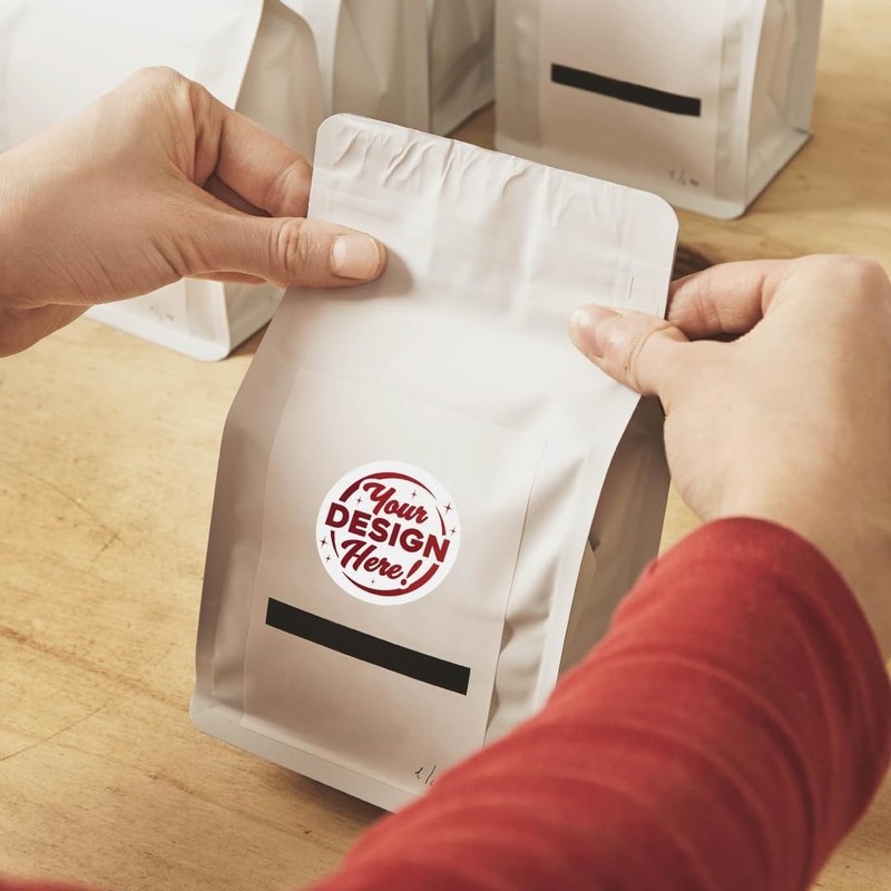 Custom Logo Label Packaging Personalized Vinyl Weather Waterproof Decal Stickers gallery