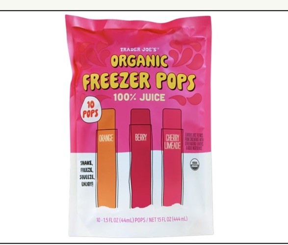 Trader Joe's Organic Freezer Pops 15 fl oz ( Lot Of 2) gallery