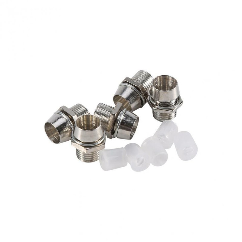 10X 5mm LED Lamp Base Holder Silver Color sets Panel Thread Mount Socket gallery