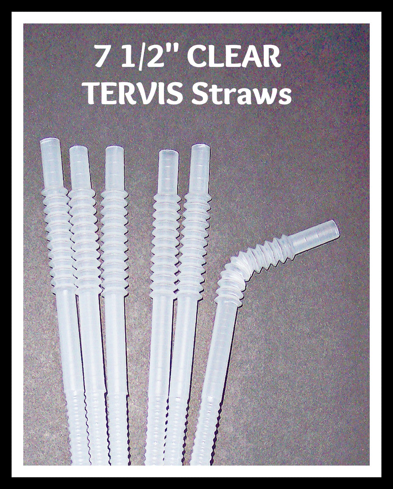 Straws With Ridges, Various Lengths, Colors, Flexible or Straight, Some W/Caps gallery