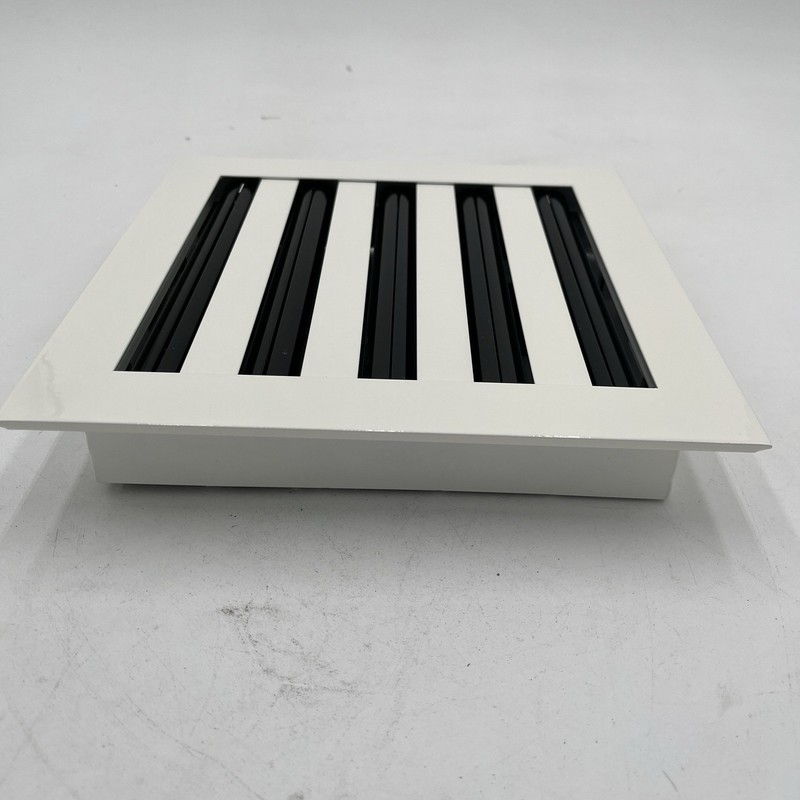 NEW!! 8" x 8" Linear 5 Slot Diffuser - White Modern Decorative AC Vent Cover gallery