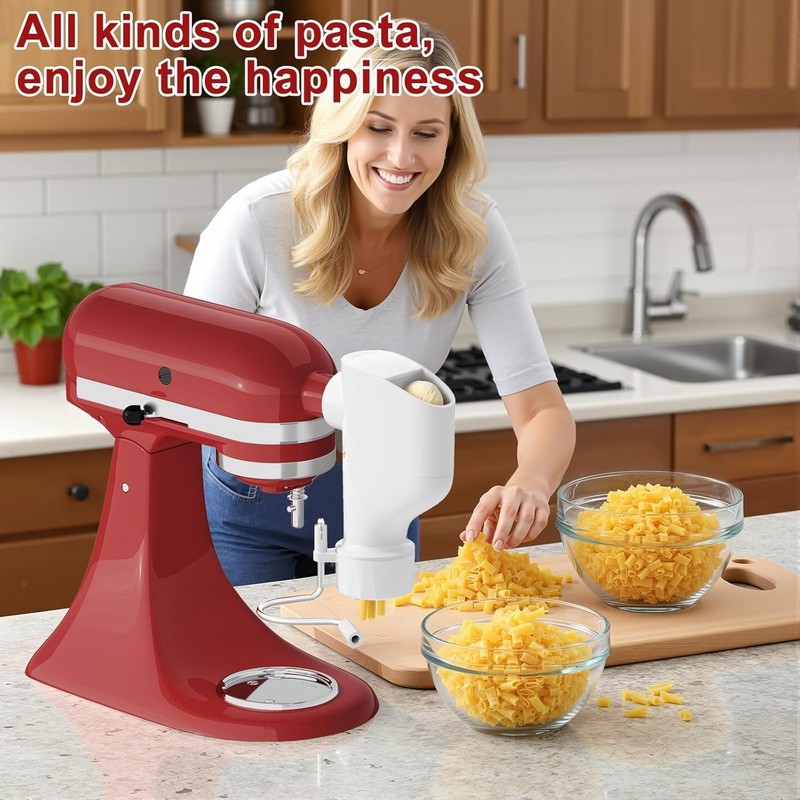 Versatile KitchenAid Pasta Press Attachment: Make Spaghetti, Fusilli, and More gallery