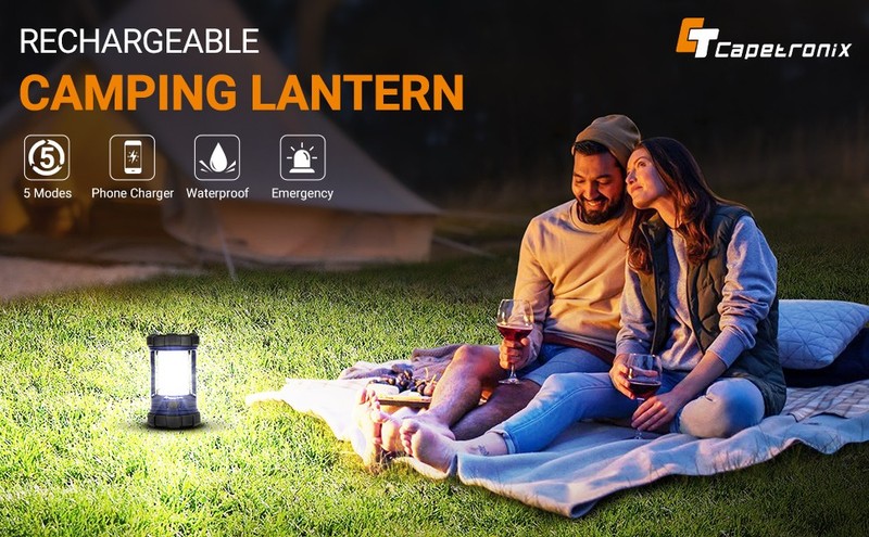 Camping Lantern, 3200LM LED Lanterns for Power Outages, 4600mAh Phone Charger & gallery