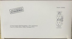 Maintenance Warehouse 10-Pack Duplex Receptacle Outlet, 15Amp/125V,UL – NEW!